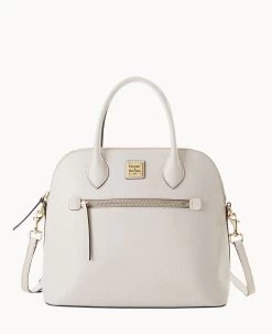 Saffiano Large Domed Satchel Amber 33 Saffiano Large Domed Satchel Amber -Online Sale Dooney & Bourke B1955G SIECSIEC