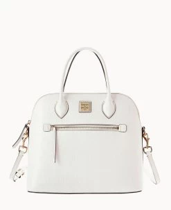 Saffiano Large Domed Satchel Amber 40 Saffiano Large Domed Satchel Amber -Online Sale Dooney & Bourke B1955G SIOWSIOW