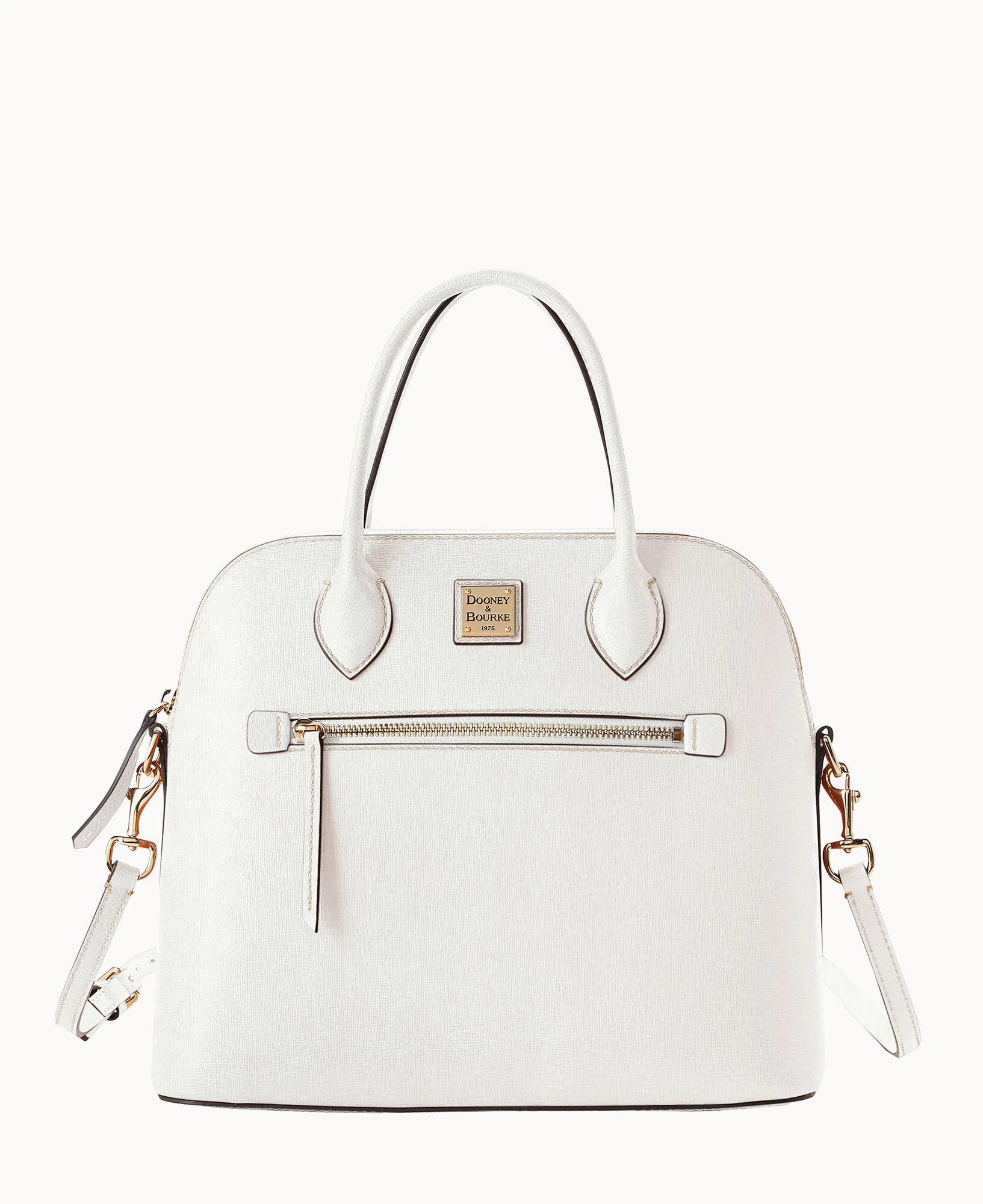 Saffiano Large Domed Satchel Amber 21 Saffiano Large Domed Satchel Amber - Image 19