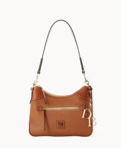 Pebble Grain Small Hobo Caramel -Online Sale Dooney & Bourke B1956G 9PCAPAKR 2