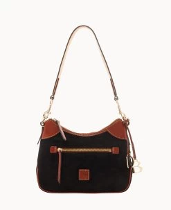 Suede Small Hobo Black 25 Suede Small Hobo Black -Online Sale Dooney & Bourke B1956G SUBLPATN0002 2