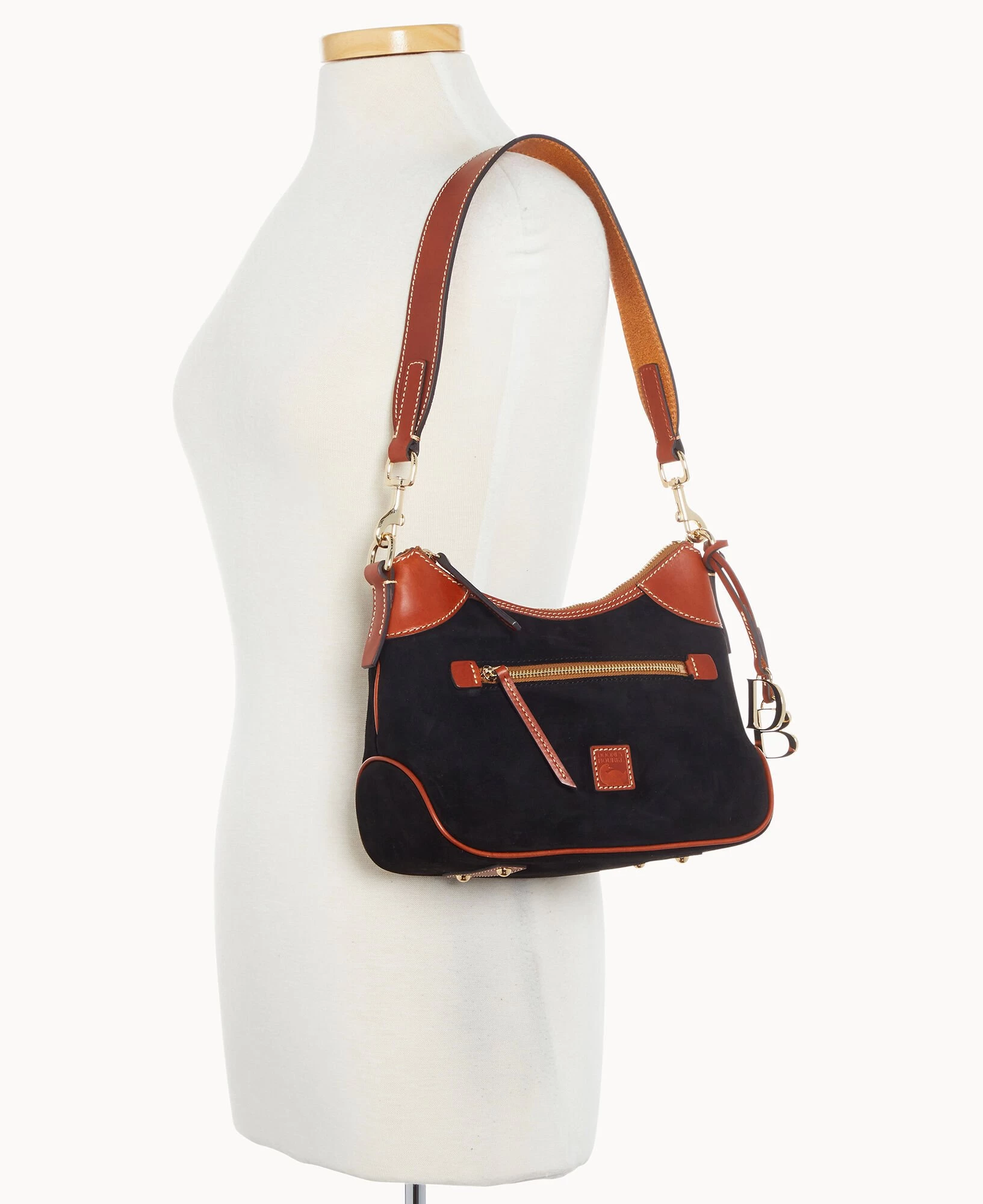 Suede Small Hobo Black 10 Suede Small Hobo Black - Image 8