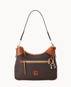 Pebble Grain Hobo Wine 34 Pebble Grain Hobo Wine -Online Sale Dooney & Bourke B1957G 9PBMPAKR