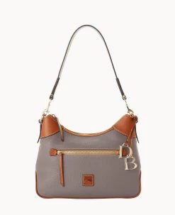 Pebble Grain Hobo Wine 39 Pebble Grain Hobo Wine -Online Sale Dooney & Bourke B1957G 9PELPAKR