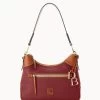 Pebble Grain Hobo Wine -Online Sale Dooney & Bourke B1957G 9PWNPAKR