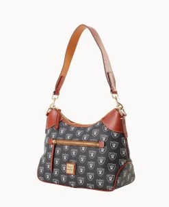 NFL Raiders Hobo RAIDERS -Online Sale Dooney & Bourke B1957G NJBLPATNRAID ALT1