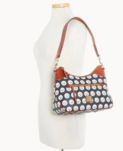 NFL Steelers Hobo STEELERS -Online Sale Dooney & Bourke B1957G NJBLPATNSTLR ALT4
