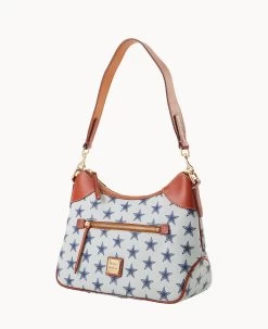 NFL Cowboys Hobo COWBOYS 16 NFL Cowboys Hobo COWBOYS -Online Sale Dooney & Bourke B1957G NJGYPATNCOWB ALT1 1
