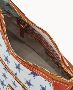 NFL Cowboys Hobo COWBOYS 17 NFL Cowboys Hobo COWBOYS -Online Sale Dooney & Bourke B1957G NJGYPATNCOWB ALT2 1