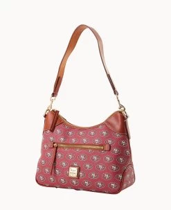 NFL 49ERS Hobo 49ERS 12 NFL 49ERS Hobo 49ERS -Online Sale Dooney & Bourke B1957G NJRDPATN49ER ALT1