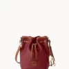 Pebble Grain Small Drawstring Wine -Online Sale Dooney & Bourke B1959G 9PWNPAKR