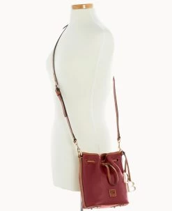 Pebble Grain Small Drawstring Wine -Online Sale Dooney & Bourke B1959G 9PWNPAKR ALT4 1