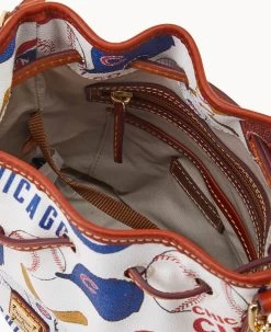MLB Cubs Small Drawstring CUBS 17 MLB Cubs Small Drawstring CUBS -Online Sale Dooney & Bourke B1959G QUMWPATNCUBS ALT2 1