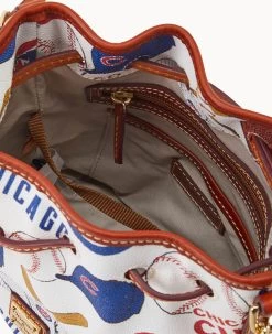 MLB Cubs Small Drawstring CUBS 13 MLB Cubs Small Drawstring CUBS -Online Sale Dooney & Bourke B1959G QUMWPATNCUBS ALT2