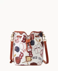 MLB Red Sox Small Drawstring RED SOX -Online Sale Dooney & Bourke B1959G QUMWPATNRDSX 2