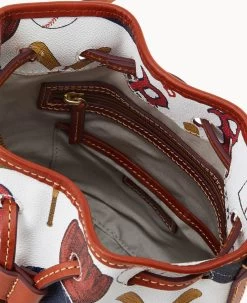 MLB Red Sox Small Drawstring RED SOX -Online Sale Dooney & Bourke B1959G QUMWPATNRDSX ALT2 1