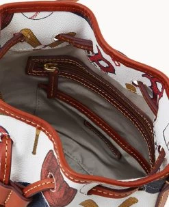 MLB Red Sox Small Drawstring RED SOX -Online Sale Dooney & Bourke B1959G QUMWPATNRDSX ALT2