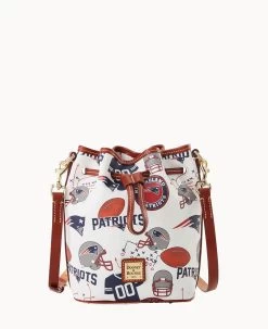 NFL Patriots Small Drawstring PATRIOTS -Online Sale Dooney & Bourke B1959G QWMWPATNPATR 1