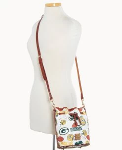 NFL Packers Small Drawstring PACKERS -Online Sale Dooney & Bourke B1959G QWMWPATNPCKR ALT4 1