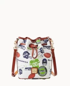 NFL Seahawks Small Drawstring SEAHAWKS -Online Sale Dooney & Bourke B1959G QWMWPATNSEAH 2