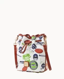 NFL Seahawks Small Drawstring SEAHAWKS -Online Sale Dooney & Bourke B1959G QWMWPATNSEAH ALT1 1