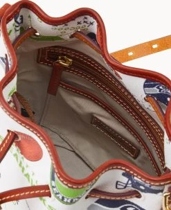 NFL Seahawks Small Drawstring SEAHAWKS -Online Sale Dooney & Bourke B1959G QWMWPATNSEAH ALT2 1