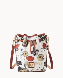 NFL Saints Small Drawstring SAINTS -Online Sale Dooney & Bourke B1959G QWMWPATNSNTS 1