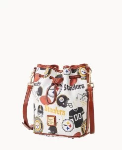 NFL Steelers Small Drawstring STEELERS -Online Sale Dooney & Bourke B1959G QWMWPATNSTLR ALT1 1