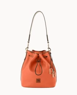 Pebble Grain Drawstring Hot Pink -Online Sale Dooney & Bourke B1961G 9PCRPAKR
