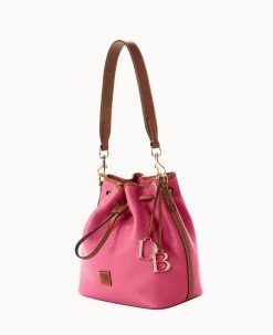Pebble Grain Drawstring Hot Pink -Online Sale Dooney & Bourke B1961G 9PHPPAKR ALT1 1