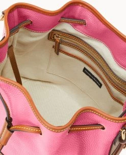 Pebble Grain Drawstring Hot Pink -Online Sale Dooney & Bourke B1961G 9PHPPAKR ALT2 1