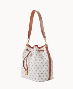 Gretta Drawstring Bone -Online Sale Dooney & Bourke B1961G NGBOPATN ALT1 1
