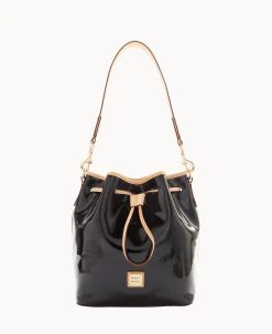 Patent Drawstring Black -Online Sale Dooney & Bourke B1961G PTBLSVNA 2