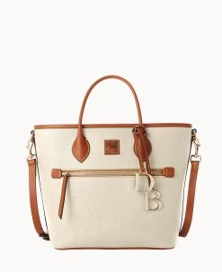 Pebble Grain Handle Tote Caramel 40 Pebble Grain Handle Tote Caramel -Online Sale Dooney & Bourke B1963G 9PBOPAKR