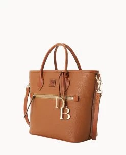 Pebble Grain Handle Tote Caramel 29 Pebble Grain Handle Tote Caramel -Online Sale Dooney & Bourke B1963G 9PCAPAKR ALT1 1