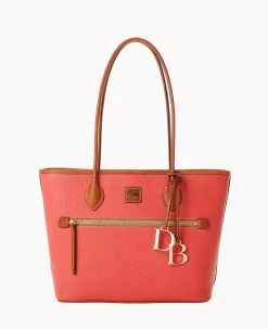Pebble Grain Tote Hot Pink 36 Pebble Grain Tote Hot Pink -Online Sale Dooney & Bourke B1964G 9PGEPAKR