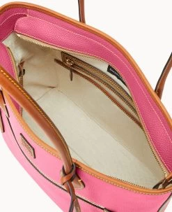 Pebble Grain Tote Hot Pink 25 Pebble Grain Tote Hot Pink -Online Sale Dooney & Bourke B1964G 9PHPPAKR ALT2