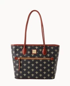 NFL Saints Tote SAINTS 15 NFL Saints Tote SAINTS -Online Sale Dooney & Bourke B1964G NJBLPATNSNTS 1