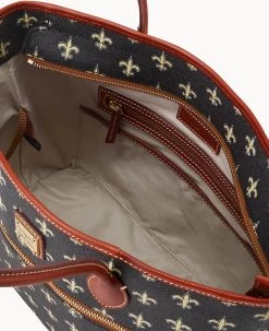 NFL Saints Tote SAINTS 17 NFL Saints Tote SAINTS -Online Sale Dooney & Bourke B1964G NJBLPATNSNTS ALT2 1