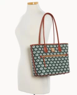 NFL Packers Tote PACKERS -Online Sale Dooney & Bourke B1964G NJGRPATNPCKR ALT4 1