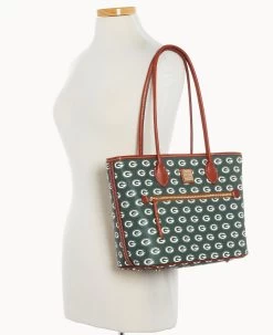 NFL Packers Tote PACKERS -Online Sale Dooney & Bourke B1964G NJGRPATNPCKR ALT4