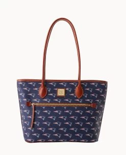 NFL Patriots Tote PATRIOTS -Online Sale Dooney & Bourke B1964G NJNVPATNPATR 1
