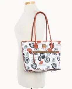 NFL Raiders Tote RAIDERS -Online Sale Dooney & Bourke B1964G QWMWPATNRAID ALT4 1