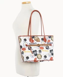 NFL Steelers Tote STEELERS -Online Sale Dooney & Bourke B1964G QWMWPATNSTLR ALT4
