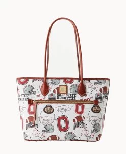 Collegiate Ohio State University Tote OHIO STATE -Online Sale Dooney & Bourke B1964G QXMWPATNOHST 2