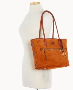 Suede Tote Amber 29 Suede Tote Amber -Online Sale Dooney & Bourke B1964G SUARPATN ALT4 1