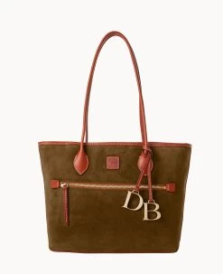 Suede Tote Amber 36 Suede Tote Amber -Online Sale Dooney & Bourke B1964G SUOLPATN