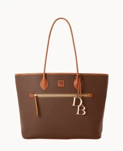 Pebble Grain Large Tote Slate -Online Sale Dooney & Bourke B1965G 9PBFPAKR