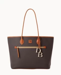 Pebble Grain Large Tote Slate -Online Sale Dooney & Bourke B1965G 9PBMPAKR