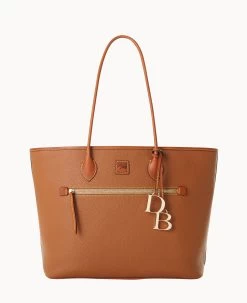 Pebble Grain Large Tote Slate -Online Sale Dooney & Bourke B1965G 9PCAPAKR